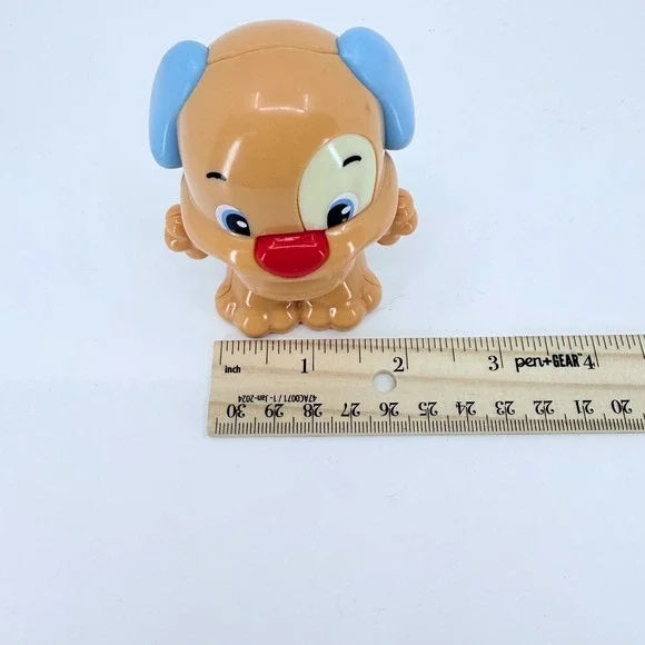 Mattel Fisher Price Laugh & Learn Puppy Dog Rattle Plastic 3.5" Figure Toy 2013 - Picture 4 of 7